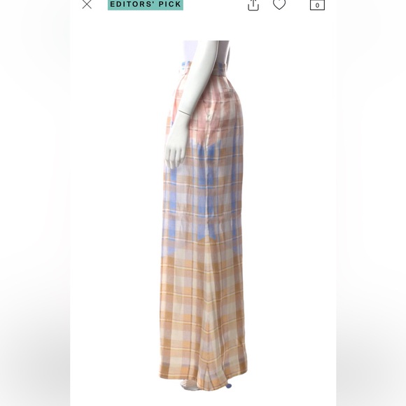 Zimmermann Multicolor Silk Wide Leg Pants - Picture 2 of 3